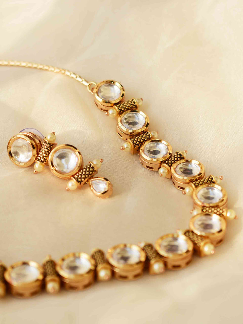 mehjabeen  - Kundan necklace set