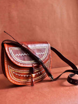 Mukaish - leather embroidered bag