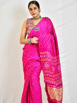 Gumaan -  Rai Bandhej zari pallu Gajji Silk Saree