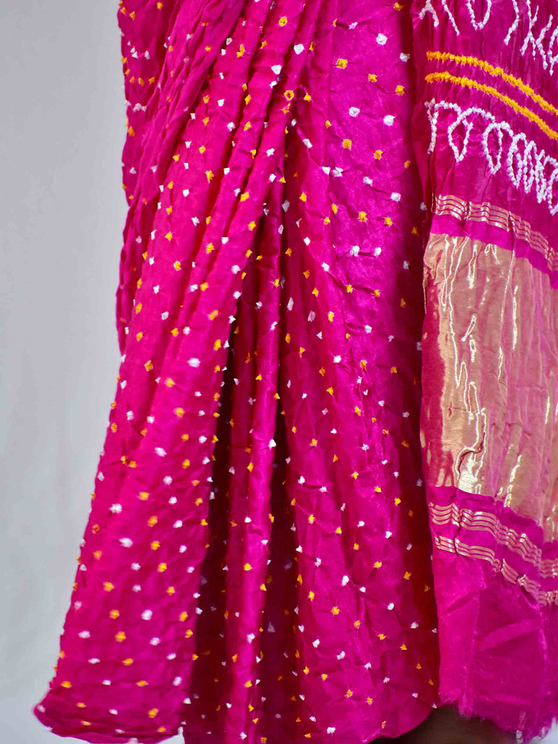 Gumaan -  Rai Bandhej zari pallu Gajji Silk Saree