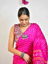Gumaan -  Rai Bandhej zari pallu Gajji Silk Saree