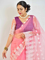 Pony  - Organza Embroidered saree