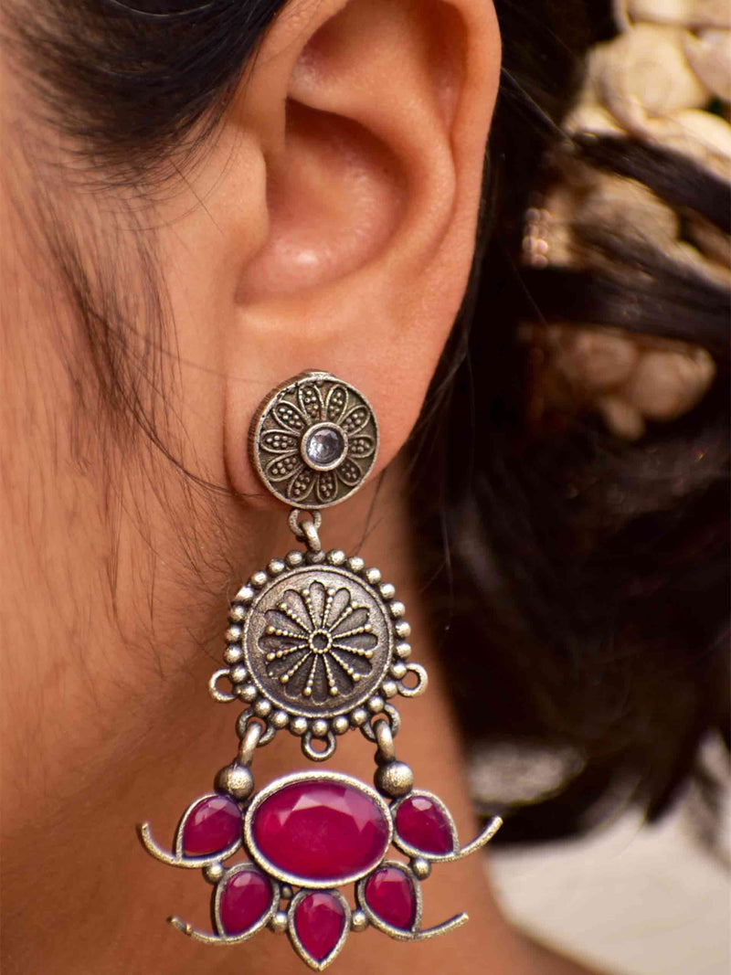laal Kamal - Earrings
