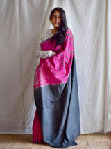 Greycious - mul tie and dye saree