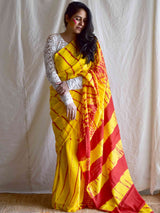 sindoori - mul tie and dye saree