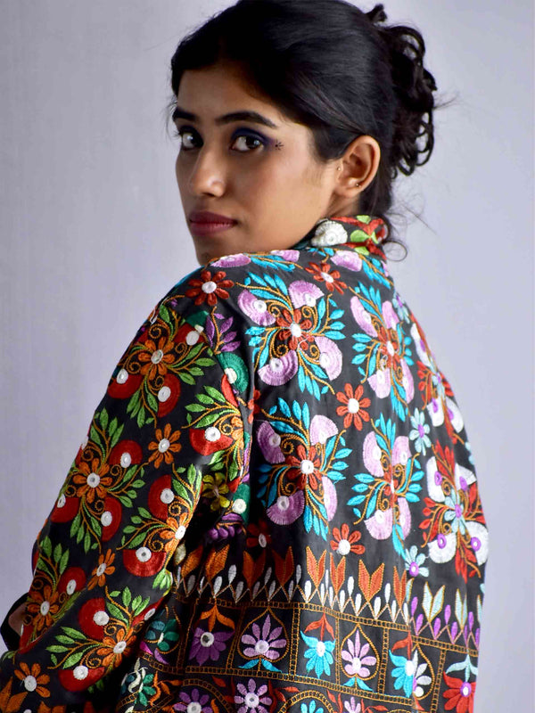 Krina - hand embroidered Reversible jacket