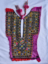 047 Vintage Mirror work Front Dress Patch 15*10