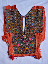 048 Vintage Mirror work Front Dress Patch 14*11