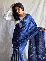 Lapis -  Bandhej Saree