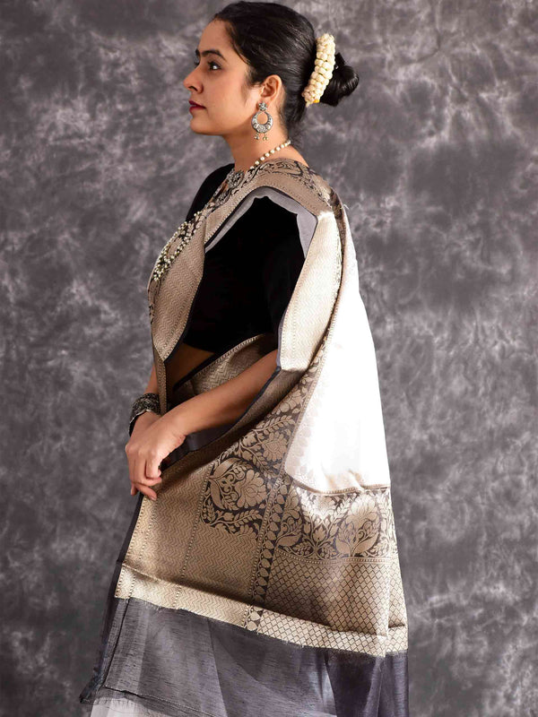 Milan - Linen zari Saree