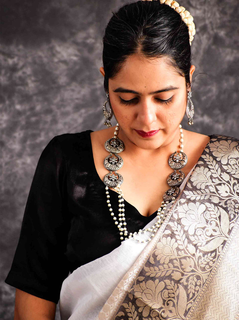 Goonj - Mashru silk blouse