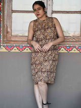 Buy Kalamkari Handblock printed sheath dress Online