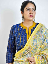Rainfall - Ikat Kutch mirror work blouse