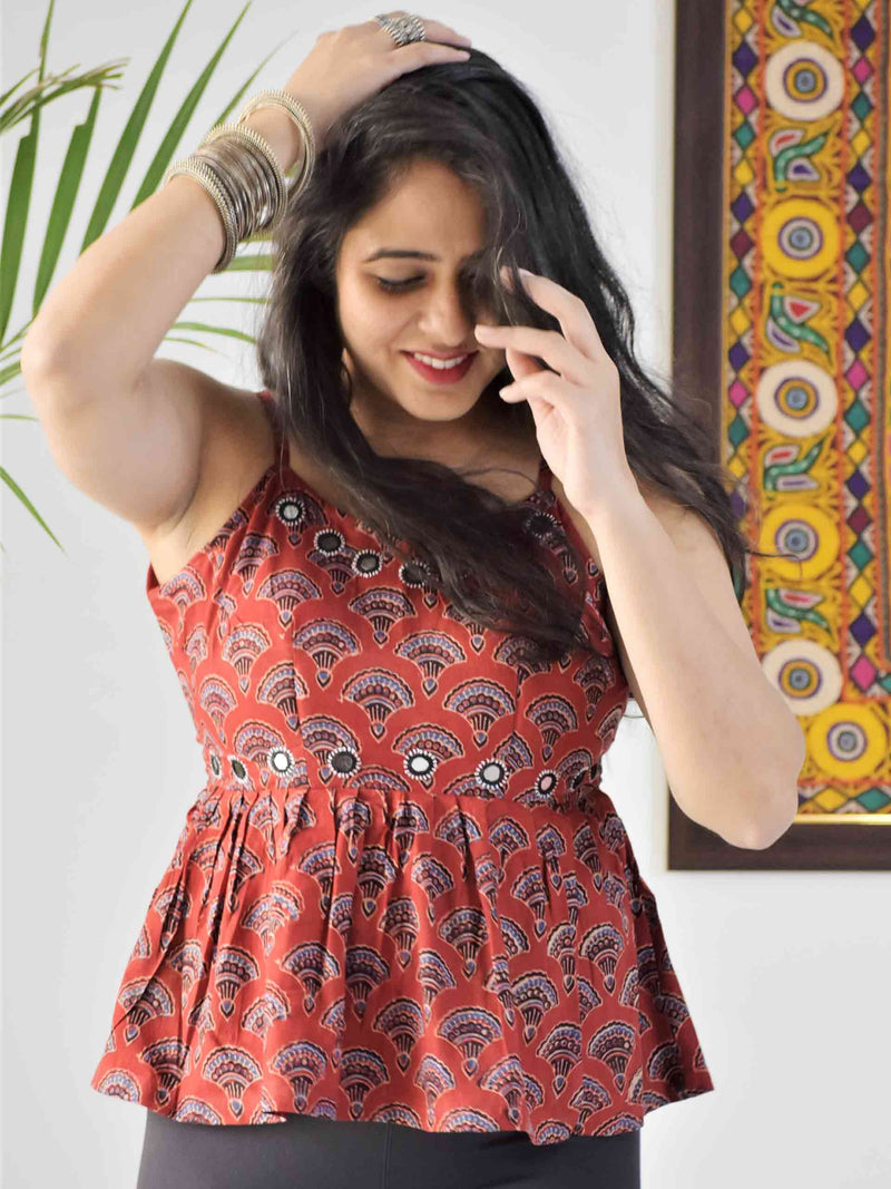 Kutch mirror work designer blouse for women and girls