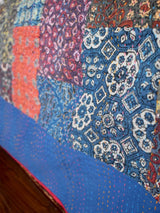 Boomer - Ajrakh Patchwork kantha Bedcover