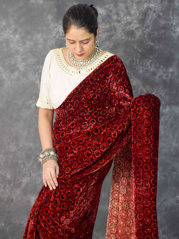 Buy Velvet Sarees Online