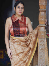 Ajrakh Mashru Silk Padded Blouse online