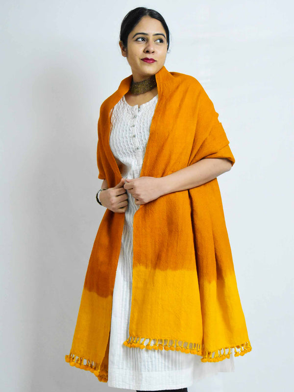 Rays - Handloom merino wool Shawl