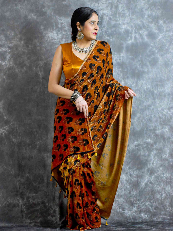 Buy Velvet Saree Online