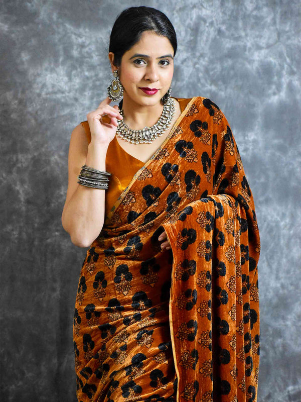 Buy Velvet Saree Online