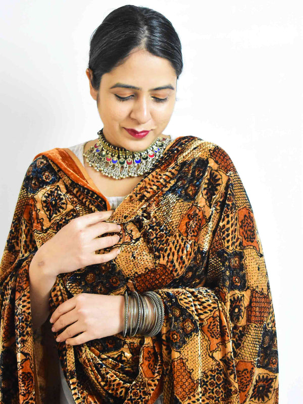 Buy Ajrakh Silk Dupatta Online