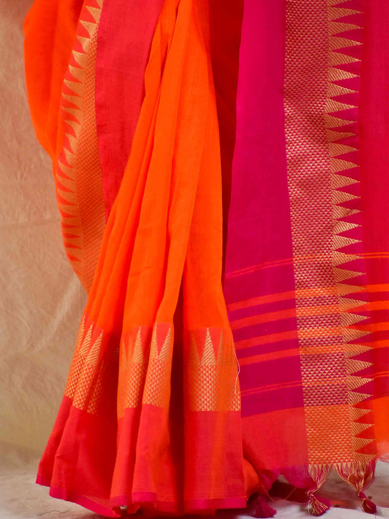 Raas - cotton saree with woven border
