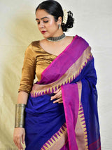 Raj - cotton saree with woven border