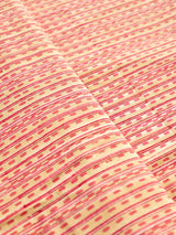 Pink dots- Hand block printed Cotton fabric $38 per meter