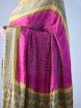 silk bandhej saree