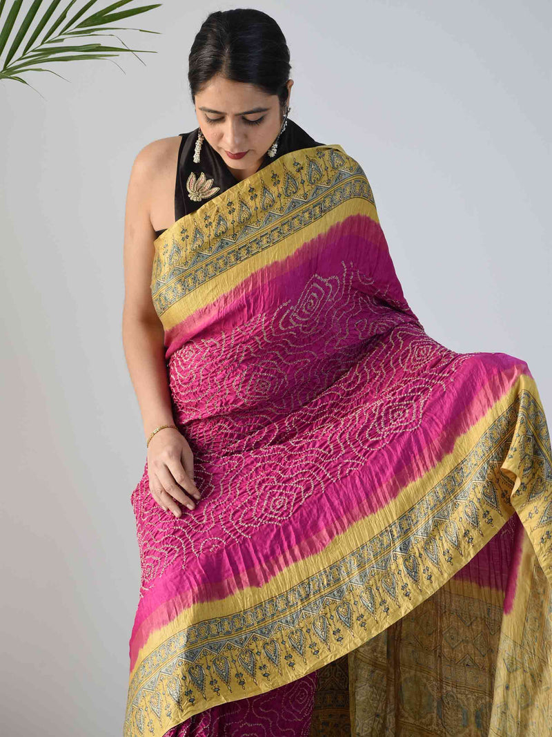 Buy Bandhej Sarees Online