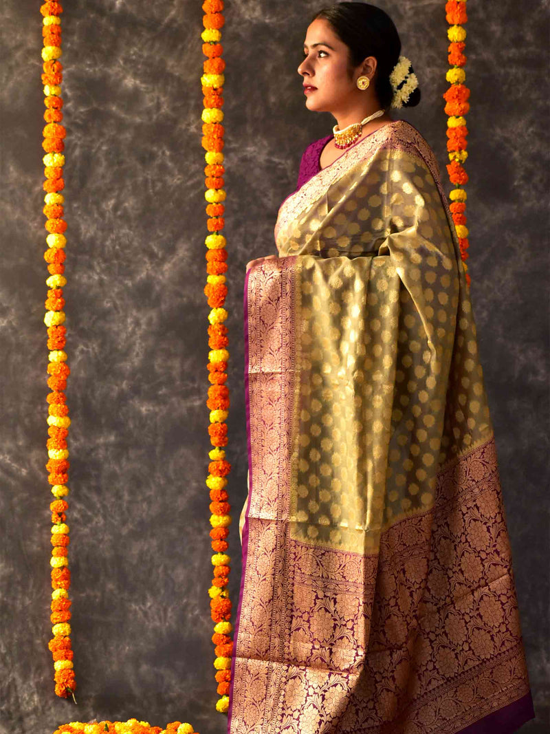 Kashish - Georgette zari Saree