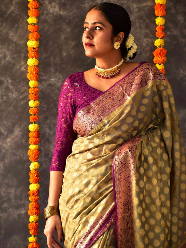 Kashish - Georgette zari Saree
