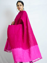 Pink - Handloom merino wool Shawl