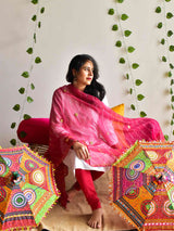 Bindiya - leheriya sequin Kota Doria Dupatta