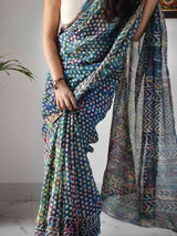 Holi Inspired Chanderi Silk Saree