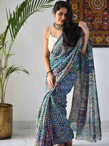 Holi Inspired Chanderi Silk Saree