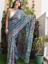 Holi Inspired Chanderi Silk Saree