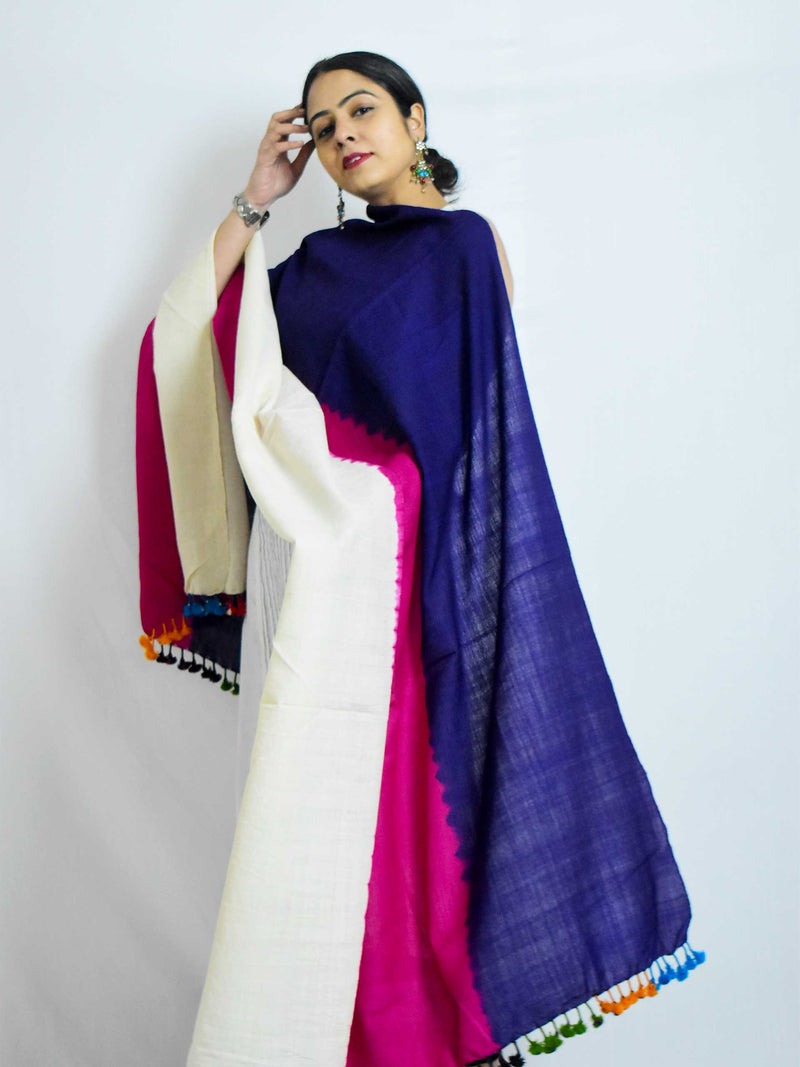 Royalty - Handloom merino wool Shawl