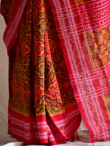 Milan - Handwoven ikat saree