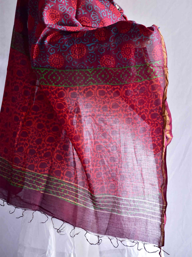 Rang de  - chanderi silk Dupatta