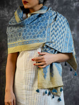 Buy Ajrakh Handloom Merino Wool Stole Online