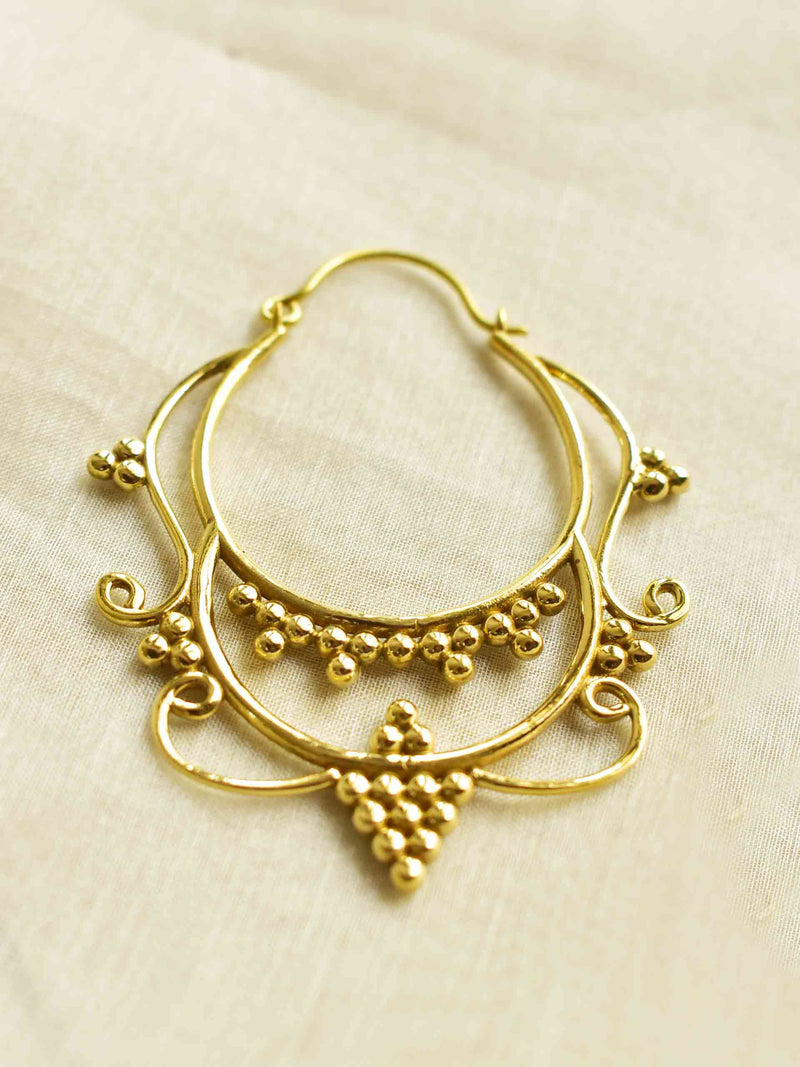 Victorian - Gold plated earring
