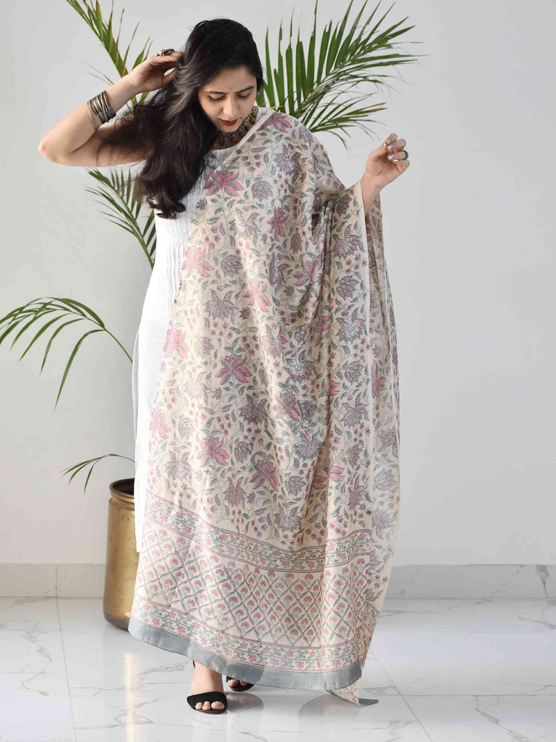 Chanderi silk dupatta