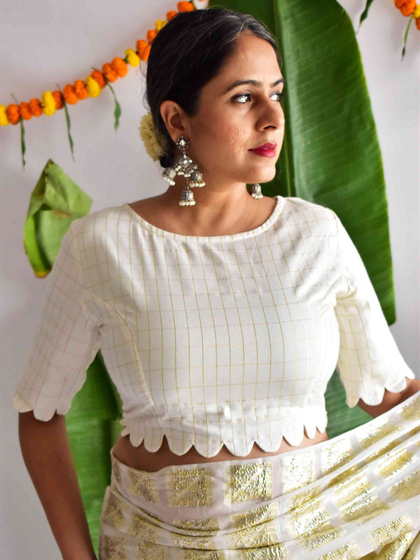 Onnakkodi - Lurex cotton blouse