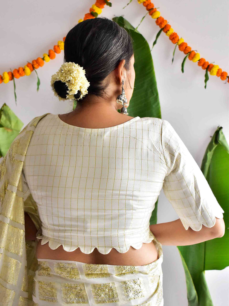 Onnakkodi - Lurex cotton blouse