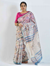 Tum ho - Dabu Chanderi silk saree