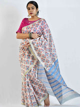 Zikr - Dabu Chanderi silk saree