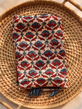 Mughal jaali - Ajrakh hand block printed Mashru silk stole
