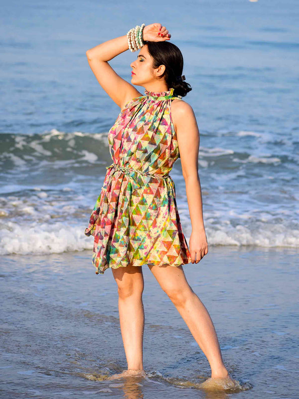 Showstopper - Hand block printed Cotton Anti Fit Dress