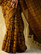 moti - Ajrakh handloom Kota Doria saree
